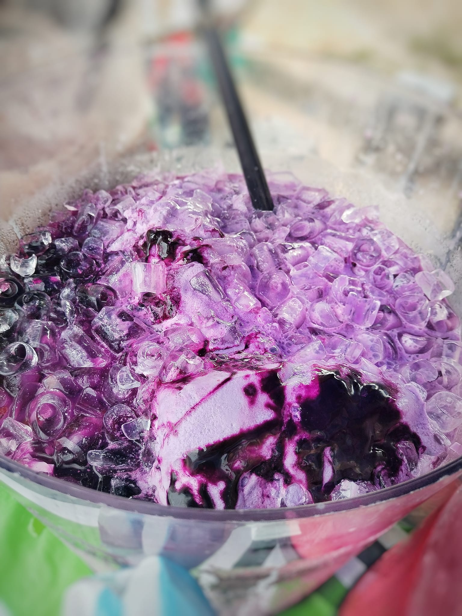 Purple drink with ice